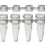 PCR TUBE STRIP With CAPS .2 mL 12 Wells Capacity: 200uL 80 strips & caps per bag/10 bags per case