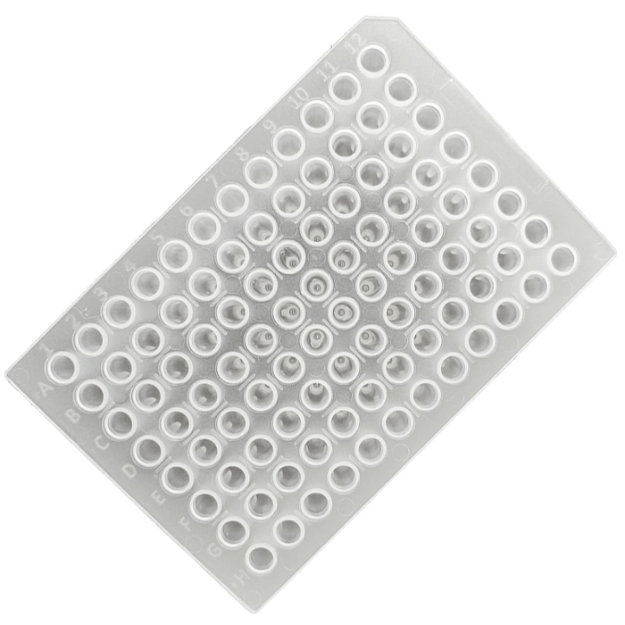 OPTimate 0.2 mL No Skirt, Standard Profile 96 Well PCR Plates, clear